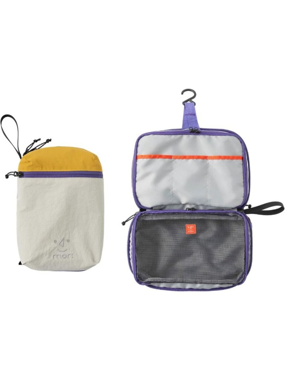 Medium Toiletry Travel Bag - Wet-Dry Design with Hanging Hook for Easy